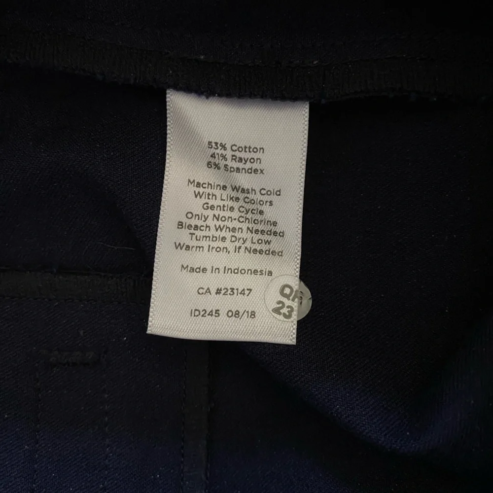 Talbots Dark Blue Skinny Ankle Pants - Picture 6 of 7
